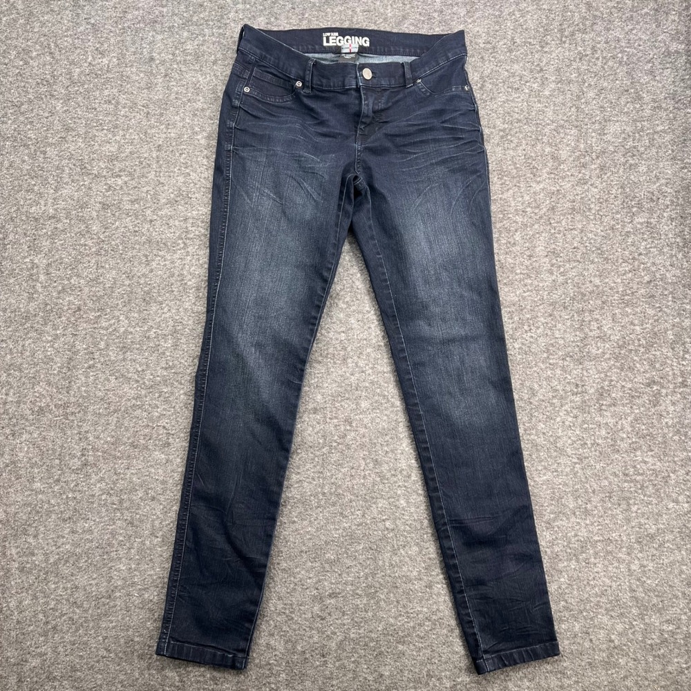 New York & Company Women Low Rise Legging Dark Wash Skinny Jeans Size 4 Average
